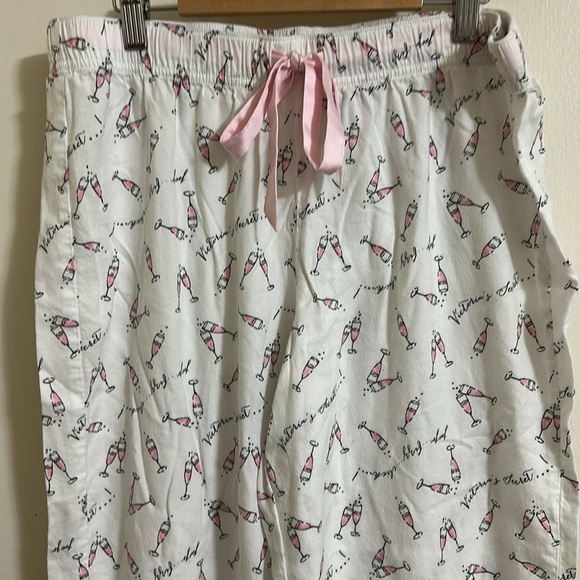 EUC Victorias Secret Champagne Toast Celebration Long Sleeve Pajamas Set Medium - Picture 4 of 6